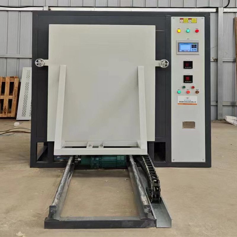 觸摸屏控溫電動(dòng)臺車爐